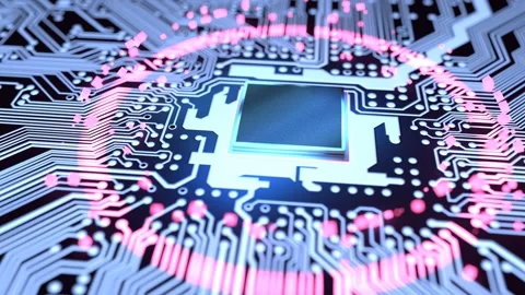 Microchip pulse (looping) Stock Footage 229660546