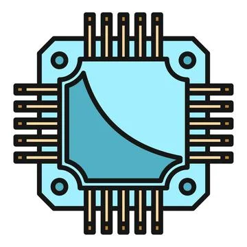 Microchip representing computer hardware and technology Ilustración de archivo