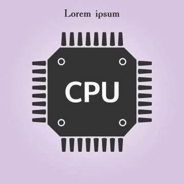 Microchip sign icon. Stock Illustration