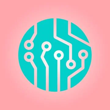 Microchip sign symbol. Stock Illustration