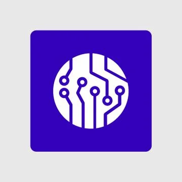 Microchip sign symbol. Stock Illustration
