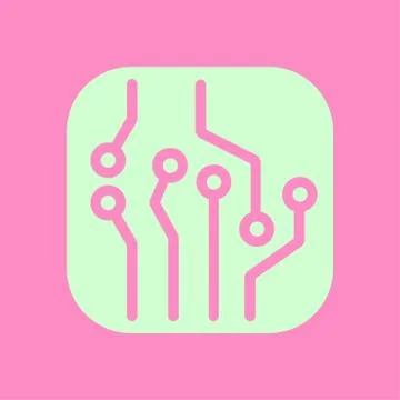 Microchip sign symbol. Stock Illustration