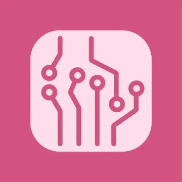 Microchip sign symbol. Stock Illustration