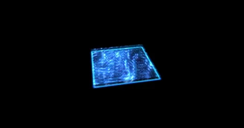 Microchip, system or circuit with light for future development, big data science Stock Footage 244702803