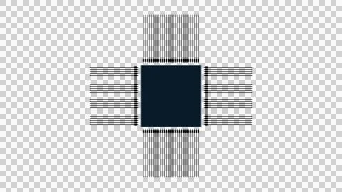 Microchip technology background. Abstract circuit, digital electronics Stock Illustration