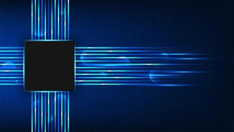 Microchip technology background Like the brain and nerve centers of electro.. 스톡 일러스트