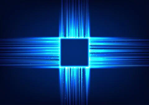 Microchip technology background Like the brain and nerve centers of electro.. イラスト素材