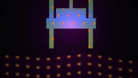 Microchip technology with glowing elements. Stock Footage 337515438
