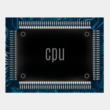 Microchip vector Stock Illustration