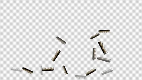 Microchips falling down on transparent screen background. Stock Footage 337326613