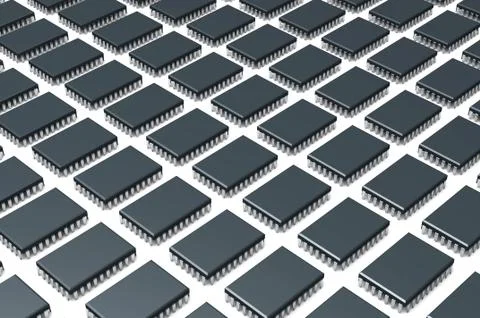 Microchips Stock Illustration