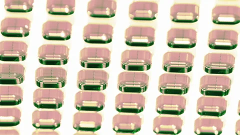 Microchips in retro style Stock Footage 163474138