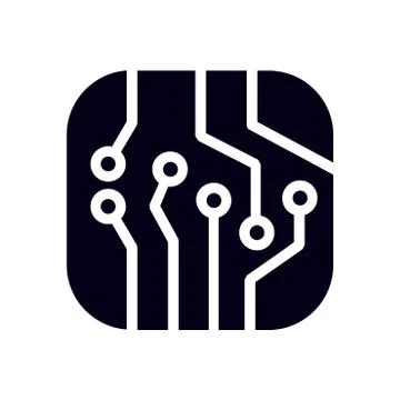 Microchipsign symbol Stock Illustration
