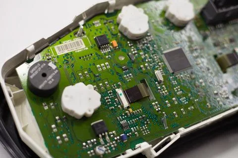 Microcircuit of car speedometer Stock Photos