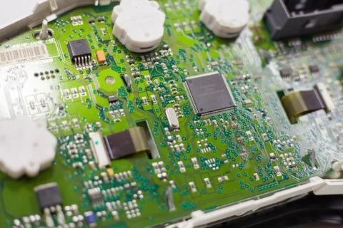 Microcircuit of car speedometer Stock Photos