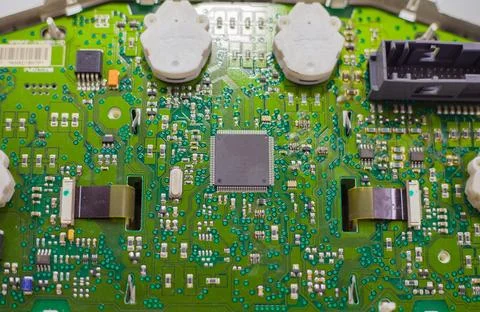 Microcircuit of car speedometer Stock Photos