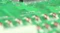 Microcircuit chip with electronic components HD Footage