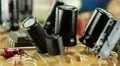 Microcircuit chip with electronic components HD Footage