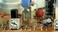 Microcircuit chip with electronic components HD Footage