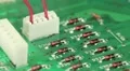 Microcircuit chip with electronic components HD Footage