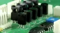Microcircuit chip with electronic components HD Footage