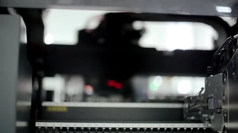 Microcircuit chip production Stock Footage 2843960