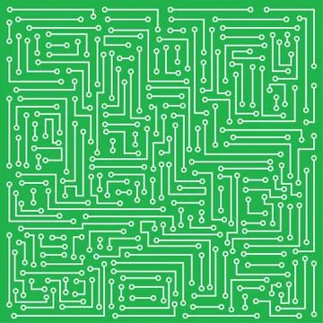 Microcircuit Stock Illustration