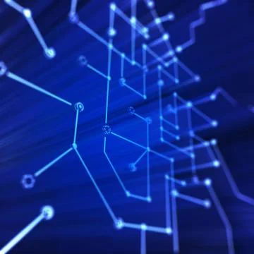 Microcircuit structure graphic background 3d rendering 스톡 일러스트