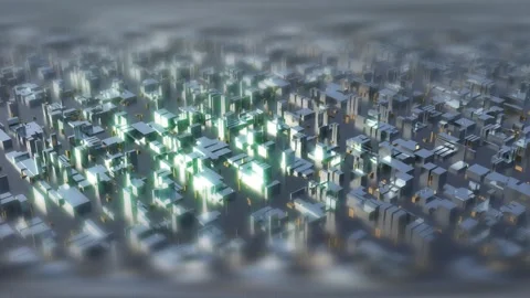 Microcircuits close view CPU GPU neon lights Stock Footage 246289659