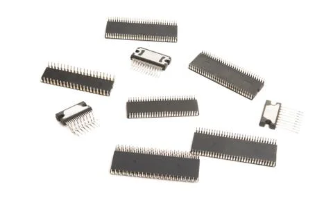 Microcircuits isolated Stock Photos