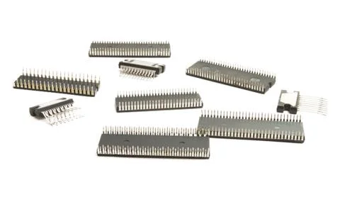 Microcircuits isolated Stock Photos