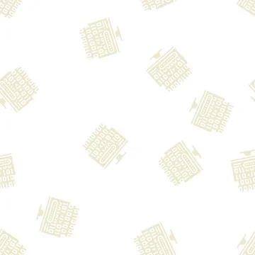 Microcode development glyph seamless pattern Stock Illustration