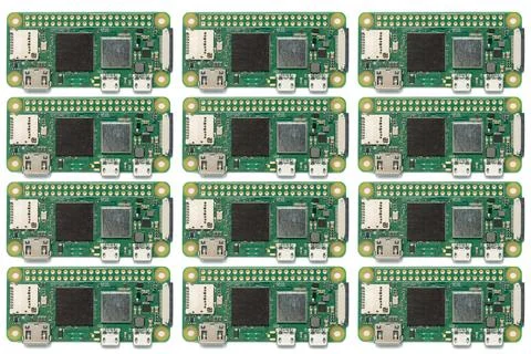 Microcontroller on a development board for studying the Internet of Things .. Stock Photos