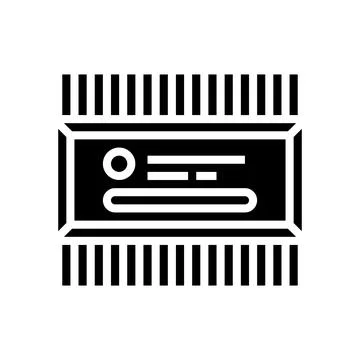 Microcontroller electrical engineer glyph icon vector illustration 스톡 일러스트