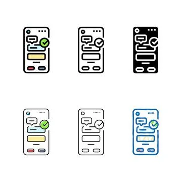 Microcopy ux diversity ui design color icon vector 스톡 일러스트