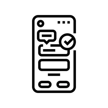 Microcopy ux ui design line icon vector illustration Stock Illustration