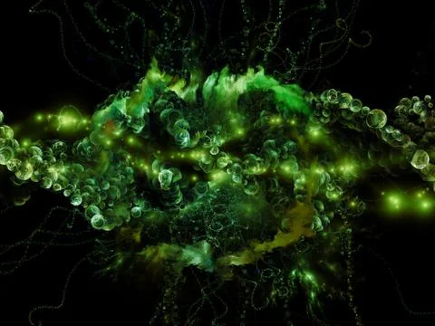Microcosm Composition Stock Illustration