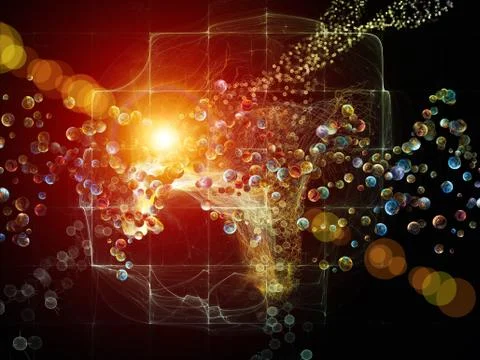 Microcosm Composition Stock Illustration