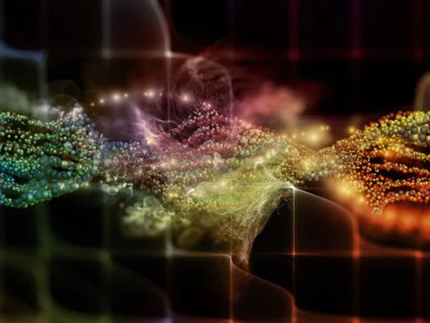 Microcosm Composition Stock Illustration