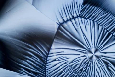Microcrystals microphoto: microcrystals of ascorbic acid in polarized ligh... Stock Photos