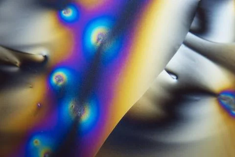 Microcrystals - Mikrokristalle Microcrystals of ascorbic acid in polarized... Stock Photos