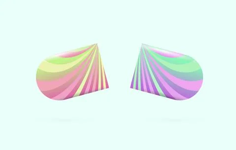 Microdosing LSD, Magic mushrooms, psilocybin psychedelic Powder-in-capsule Stock Illustration