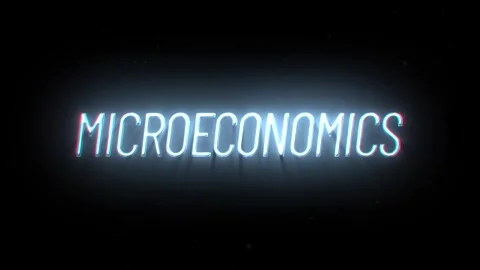 Microeconomics text animation Stock-Footage 279471306