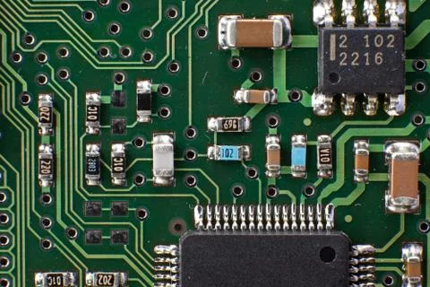 Microelectronic circiut Stock Photos