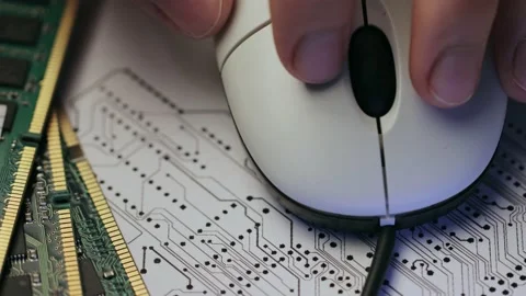 Microelectronics concept, close up shot Stock Footage 232469222