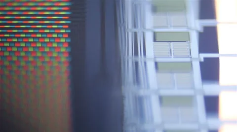 Microelectronics under Microscope - Matrix Video stock 42637969