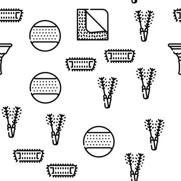 Microfiber For Clean Vector Seamless Pattern Stock Illustration