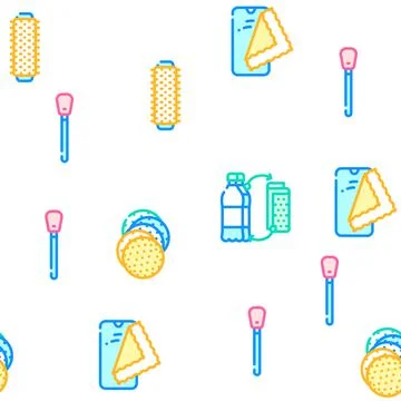 Microfiber For Clean Vector Seamless Pattern Stockillustratie