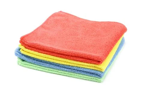 Microfiber cloths Stock Photos