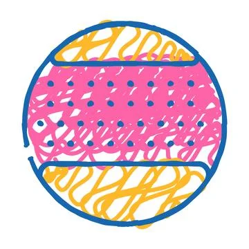 Microfiber with handle icon doodle illustration Stock Illustration